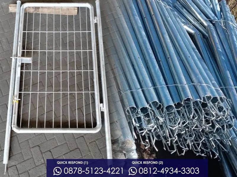 Tiang dan Aksesoris Pagar BRC Galvanis Balikpapan